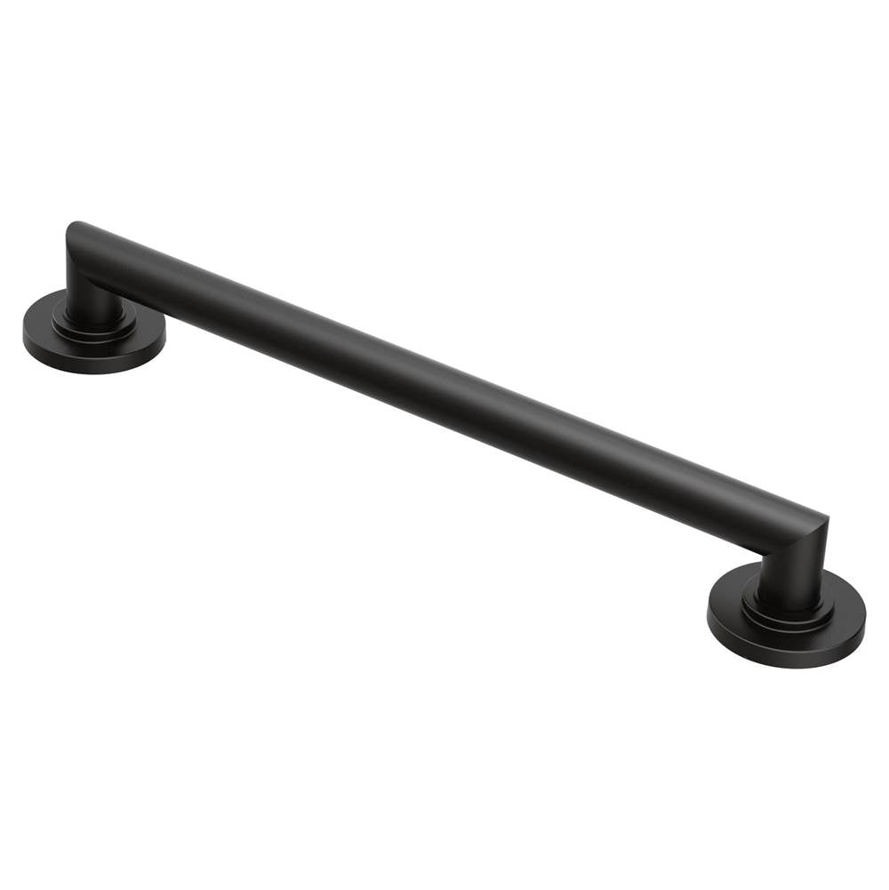 Matte Black 18'' Designer Grab Bar