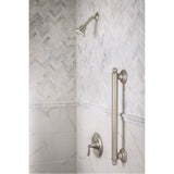 Brushed Nickel 12'' Designer Grab Bar