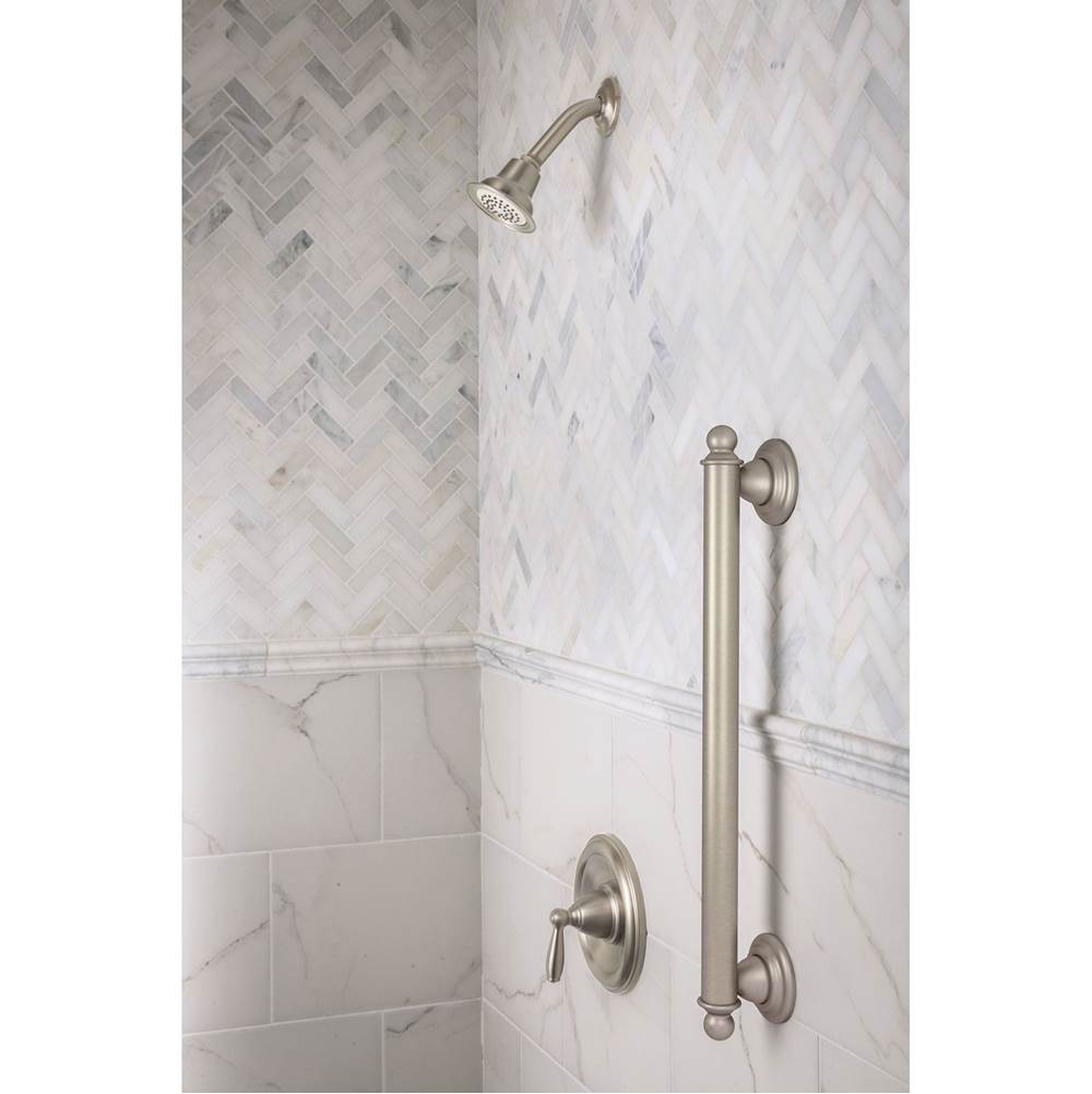 Brushed Nickel 24'' Designer Grab Bar