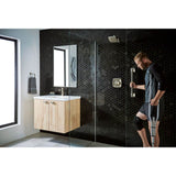 Brushed Gold 12'' Designer Grab Bar