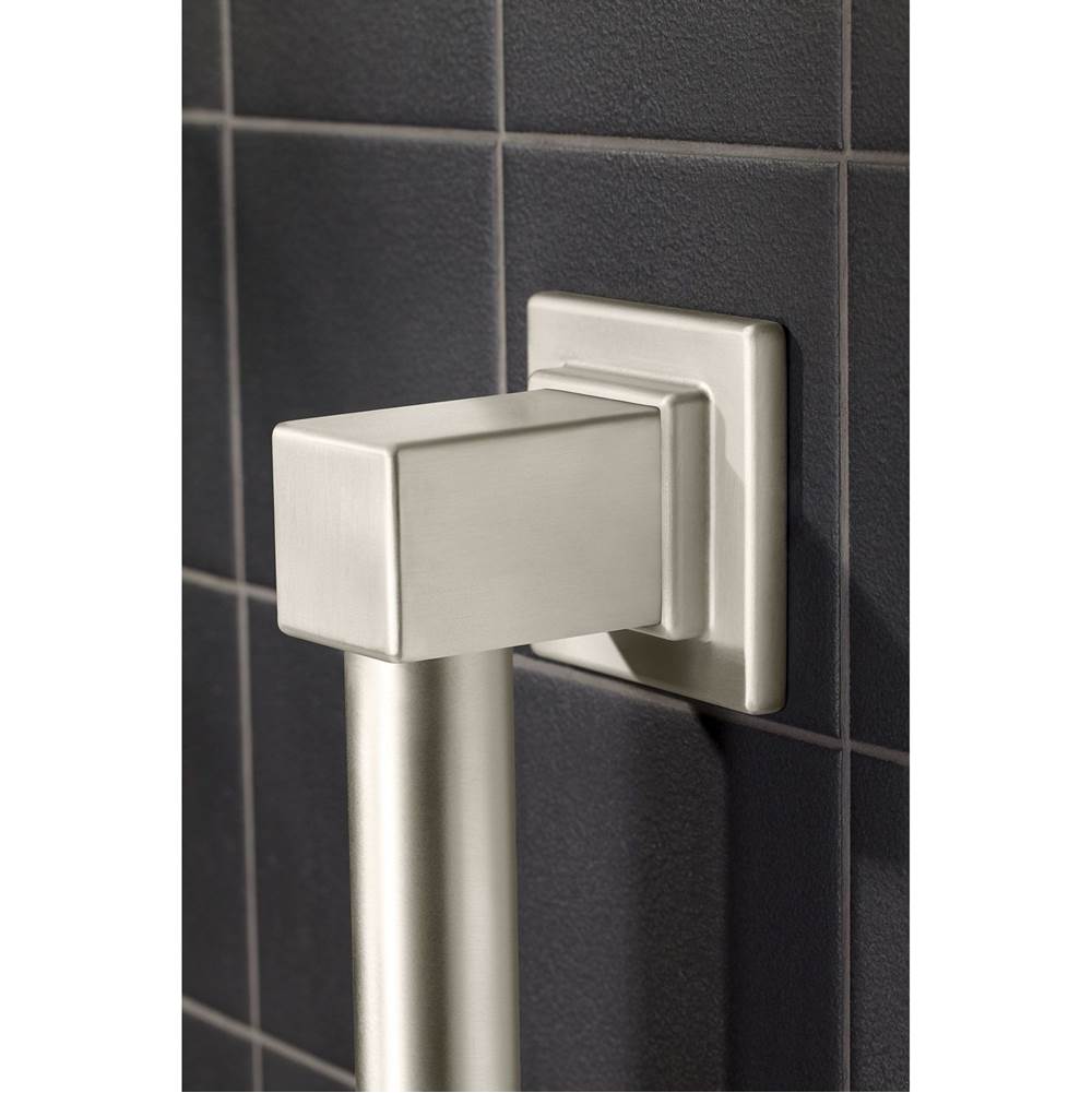 Brushed Nickel 12'' Designer Grab Bar