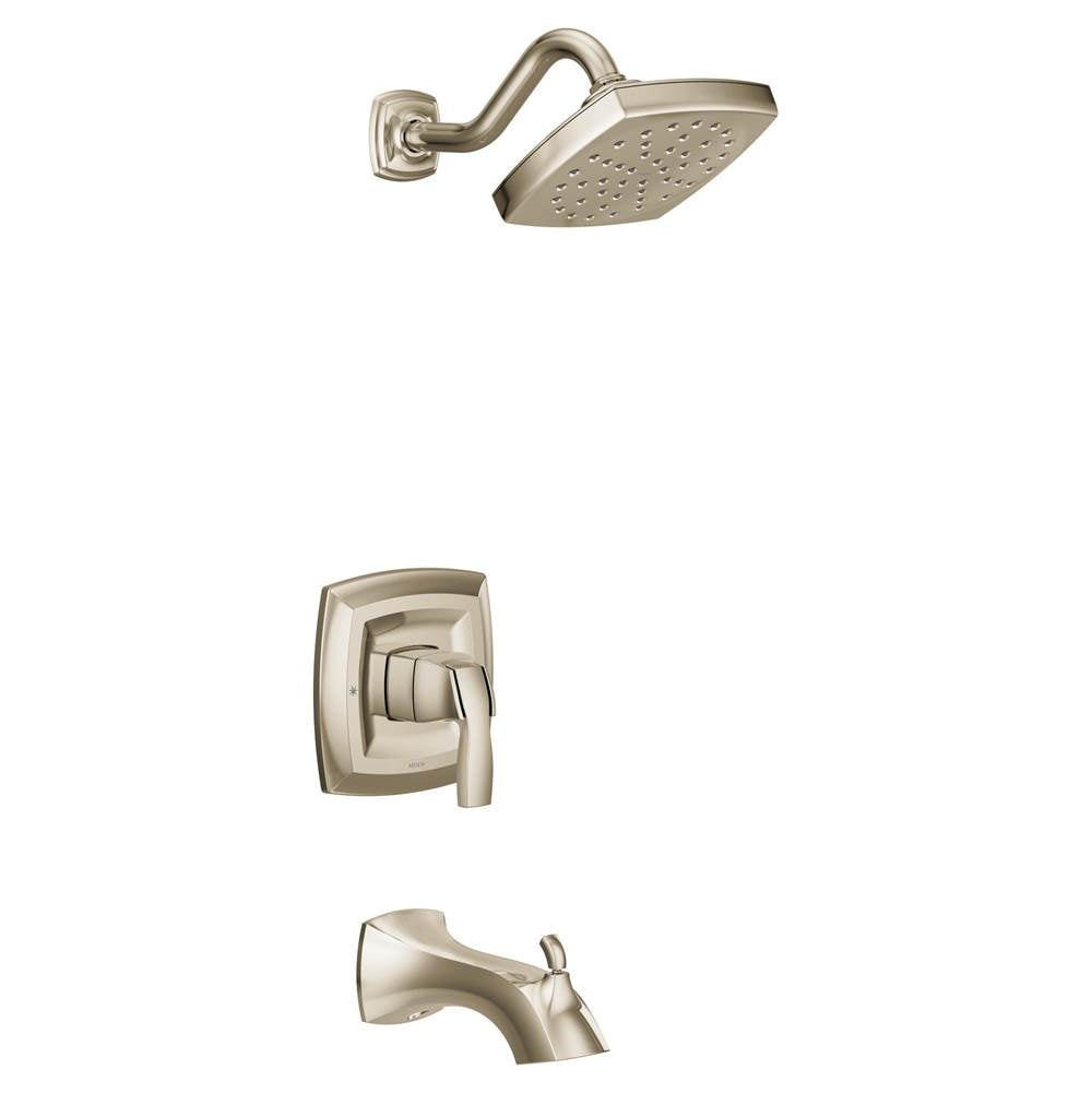 Moen - Voss M-CORE 3-Series 1-Handle Eco-Performance Tub and Shower Trim Kit in Polished Nickel (Valve Sold Separately) - Polished Nickel