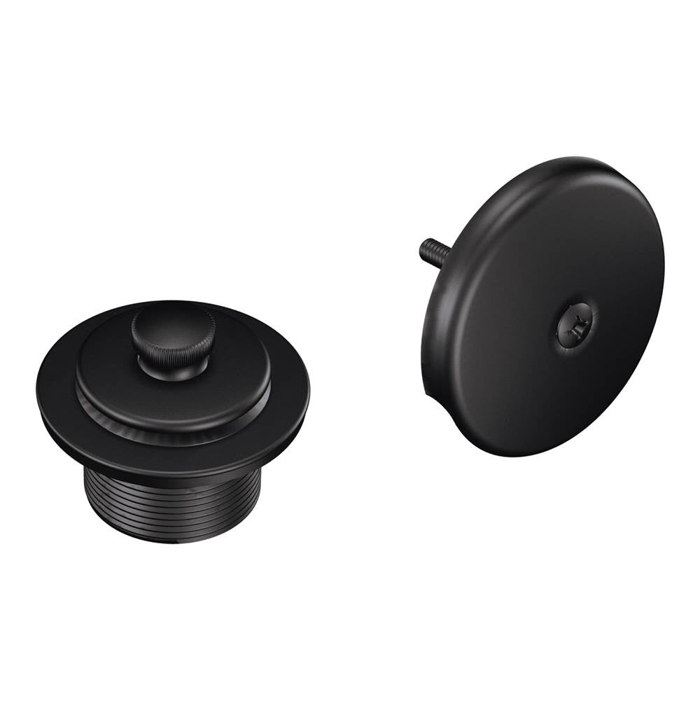 Moen - Push-N-Lock Tub and Shower Drain Kit with 1-1/2 Inch Threads, Wrought Iron - Wrought Iron