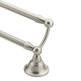 Moen - Brushed Nickel 24'' Double Towel Bar - Brushed Nickel