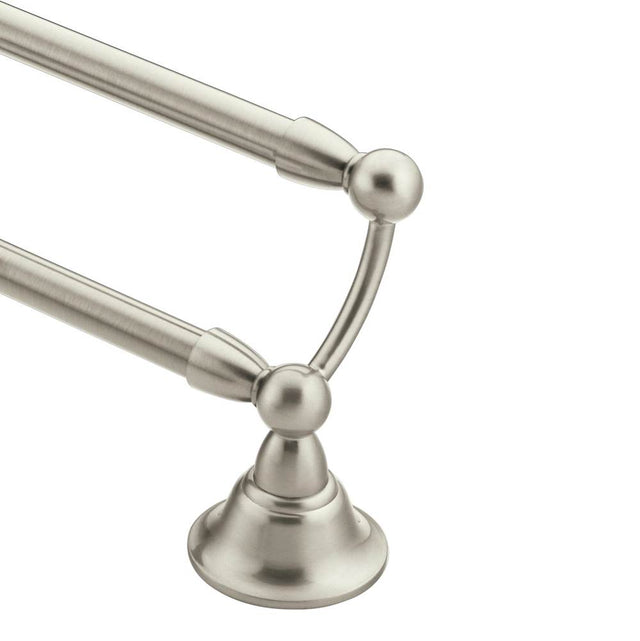 Moen - Brushed Nickel 24'' Double Towel Bar - Brushed Nickel