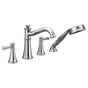 Moen - Belfield 2-Handle Deck-Mount Roman Tub Faucet with Handshower in Chrome (Valve Sold Separately) - Chrome