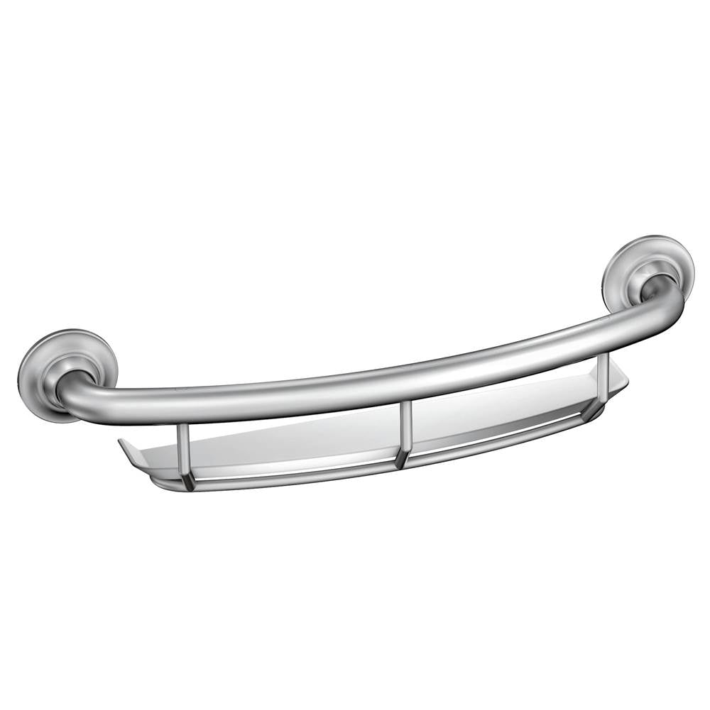 Moen - Chrome 16'' Grab Bar With Shelf - Chrome