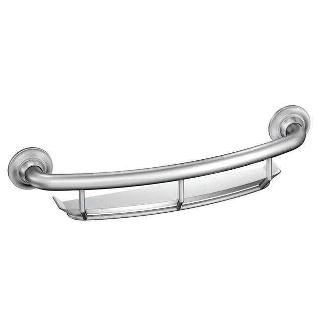 Moen - Chrome 16'' Grab Bar With Shelf - Chrome
