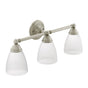 Moen - Brushed Nickel Three Globe Bath Light - Brushed Nickel