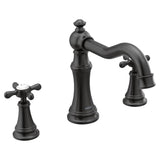 Moen - Weymouth 2-Handle Deck-Mount Roman Tub Faucet Trim Kit in Matte Black (Valve Sold Separately) - Matte Black