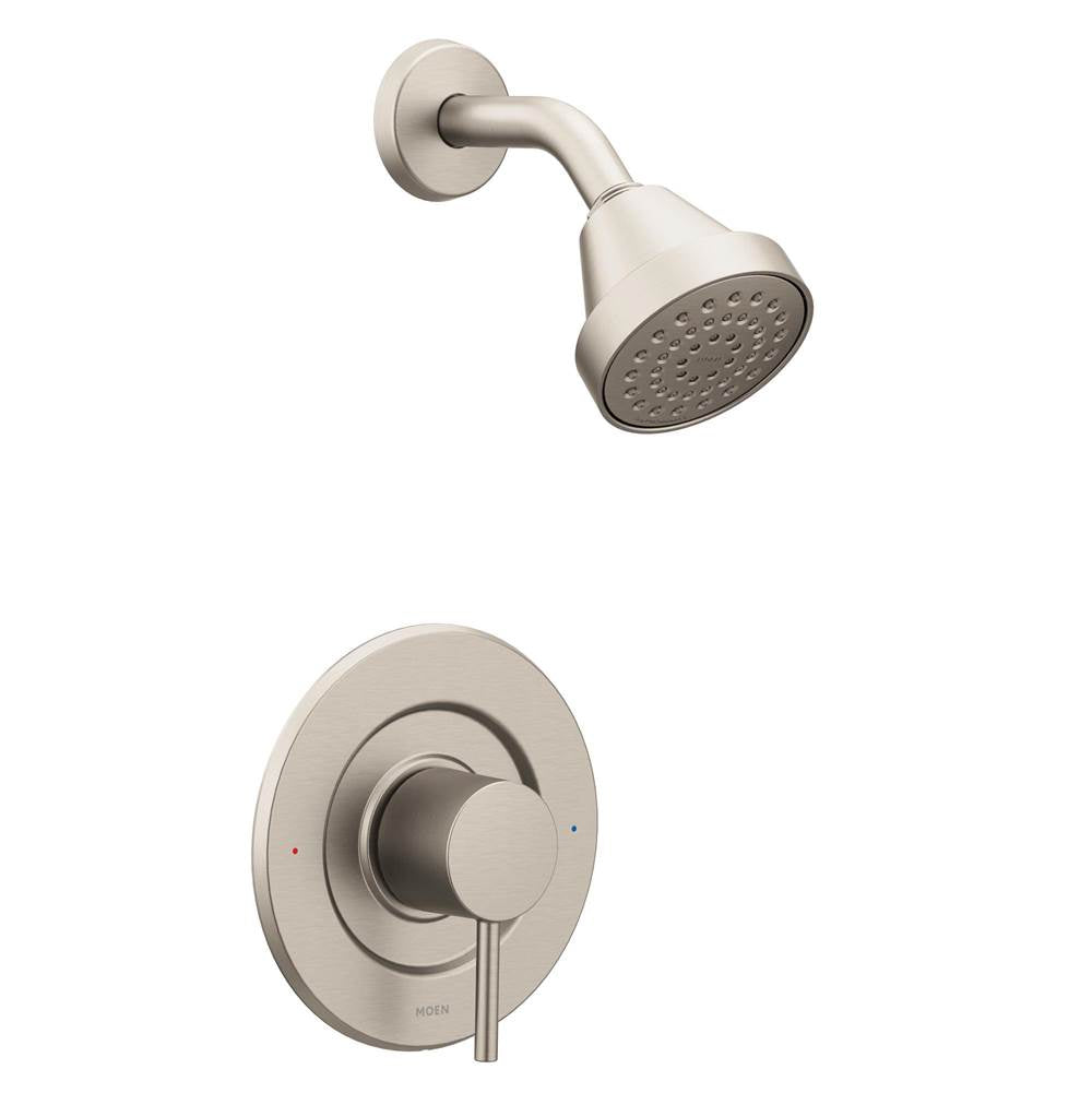 Moen - Align Single-Handle Posi-Temp Shower Faucet Trim Kit in Brushed Nickel (Valve Sold Separately) - Brushed Nickel