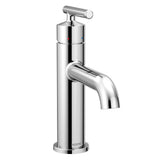 Moen - Gibson One-Handle Single Hole Modern Bathroom Sink Faucet with Optional Deckplate, Chrome - Chrome