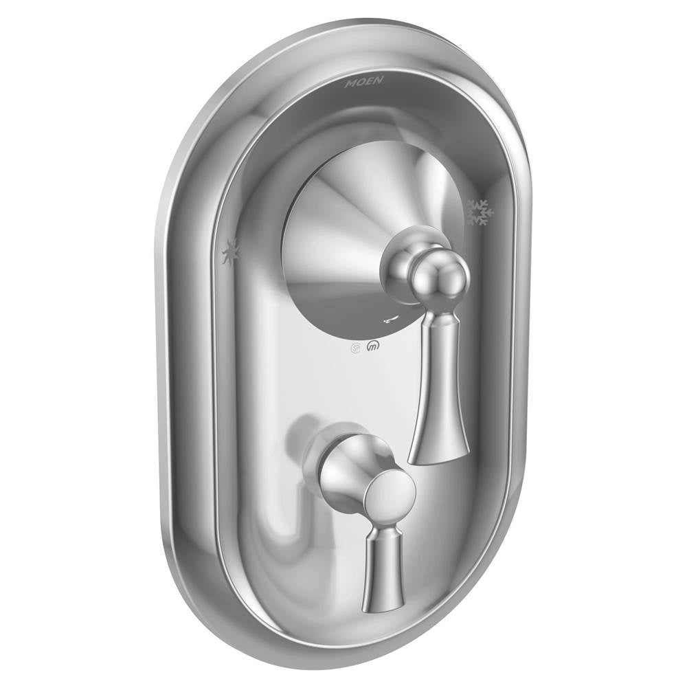 Moen - Wynford Posi-Temp with Built-in 3-Function Transfer Valve Trim Kit, Valve Required, Chrome - Chrome