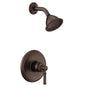 Moen - Dartmoor M-CORE 2-Series Eco Performance 1-Handle Shower Trim Kit in Oil Rubbed Bronze (Valve Sold Separately) - Oil Rubbed Bronze