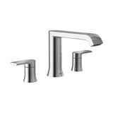 Moen - Genta LX 2-Handle Deck-Mount High Arc Roman Tub Faucet Trim Kit in Chrome (Valve Sold Separately) - Chrome