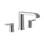 Moen - Genta LX 2-Handle Deck-Mount High Arc Roman Tub Faucet Trim Kit in Chrome (Valve Sold Separately) - Chrome