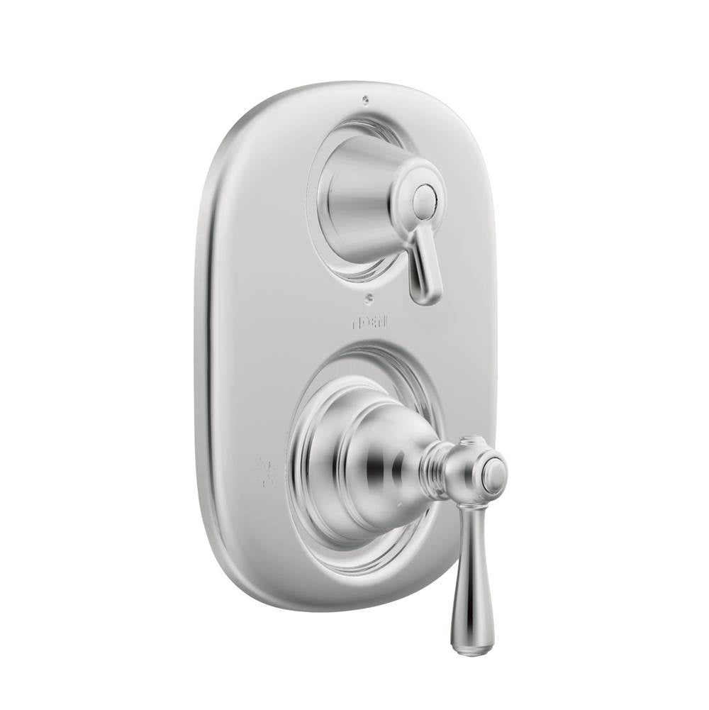 Moen - Kingsley Moentrol Shower Valve with 3-Function Integrated Diverter Valve Trim, Valve Required, Chrome - Chrome
