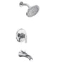 Moen - Doux M-CORE 2-Series Eco Performance 1-Handle Tub and Shower Trim Kit in Chrome (Valve Sold Separately) - Chrome