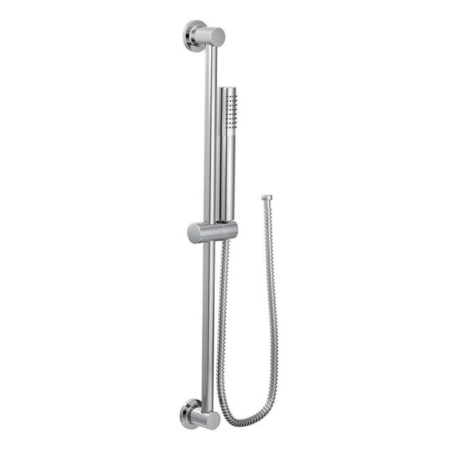 Moen - Modern Eco-Performance Handshower Handheld Shower with 30-Inch Slide Bar and 69-Inch Metal Hose, Chrome - Chrome