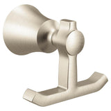 Moen - Brushed Nickel Double Robe Hook - Brushed Nickel