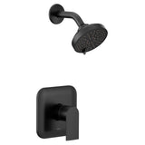 Moen - Genta M-CORE 2-Series Eco Performance 1-Handle Shower Trim Kit in Matte Black (Valve Sold Separately) - Matte Black