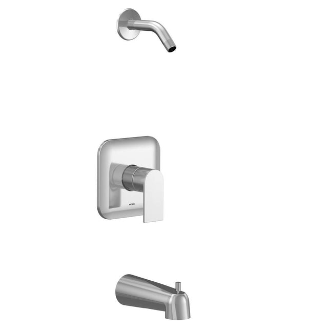 Moen - Genta M-CORE 2-Series 1-Handle Tub and Shower Trim Kit in Chrome (Valve Sold Separately) - Chrome
