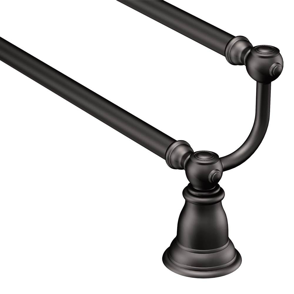 Moen - Wrought Iron 24'' Double Towel Bar - Wrought Iron