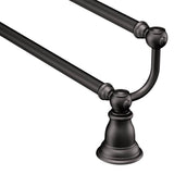Moen - Wrought Iron 24'' Double Towel Bar - Wrought Iron