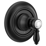 Moen - Weymouth 1-Handle M-CORE Transfer Valve Trim Kit in Matte Black (Valve Sold Separately) - Matte Black