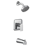 Moen - Genta M-CORE 2-Series Eco Performance 1-Handle Tub and Shower Trim Kit in Chrome (Valve Sold Separately) - Chrome