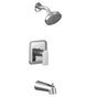 Moen - Genta M-CORE 2-Series Eco Performance 1-Handle Tub and Shower Trim Kit in Chrome (Valve Sold Separately) - Chrome