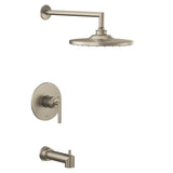 Moen - Arris M-CORE 2-Series Eco Performance 1-Handle Tub and Shower Trim Kit in Brushed Nickel (Valve Sold Separately) - Brushed Nickel