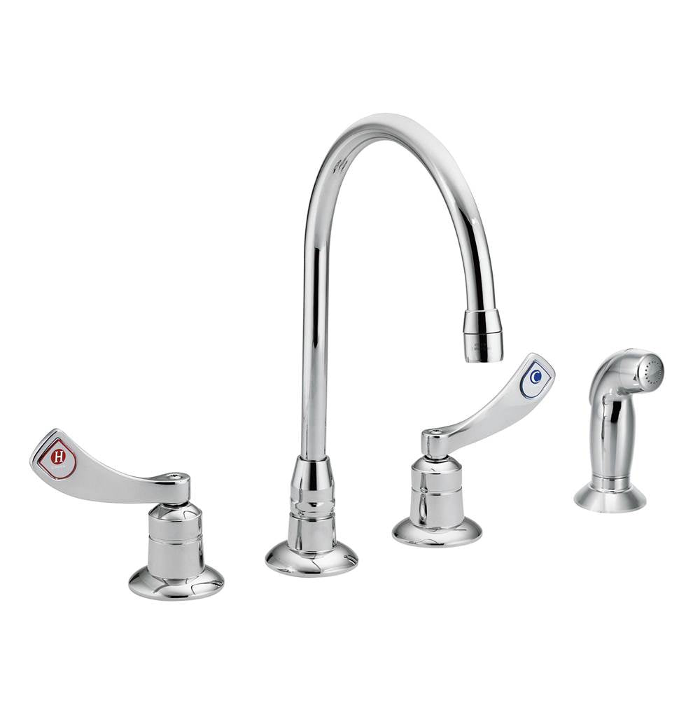 Moen - Chrome two-handle kitchen faucet - Chrome