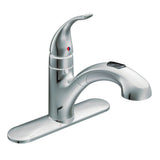 Moen - Integra One-Handle Pullout Kitchen or Laundry Faucet Featuring Power Clean, Chrome - Chrome