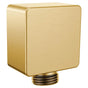 Moen - Square Drop Ell Handheld Shower Wall Connector, Brushed Gold - Brushed Gold