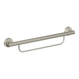 Moen - Brushed Nickel 24'' Grab Bar With Towel Bar - Brushed Nickel