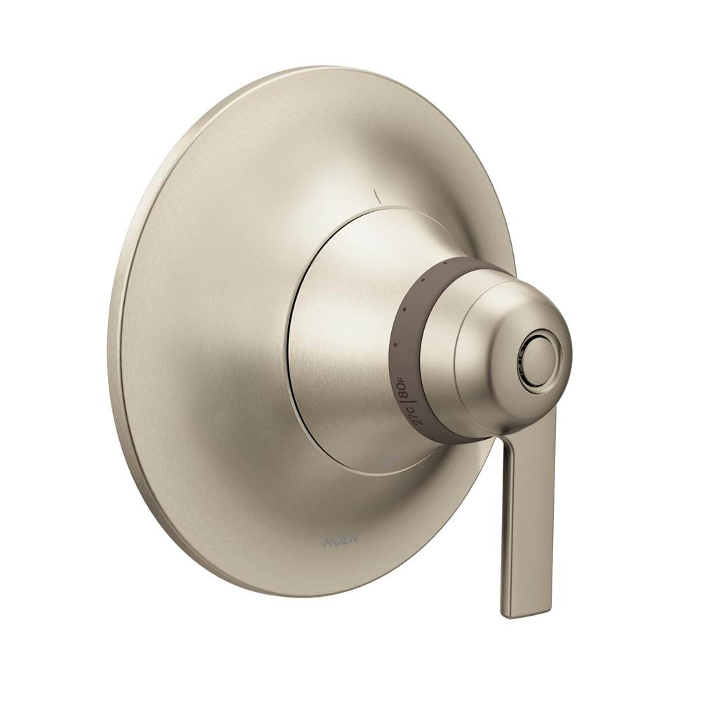 Moen - Doux ExactTemp Thermostatic Valve Trim Kit, Valve Required, Brushed Nickel - Brushed Nickel