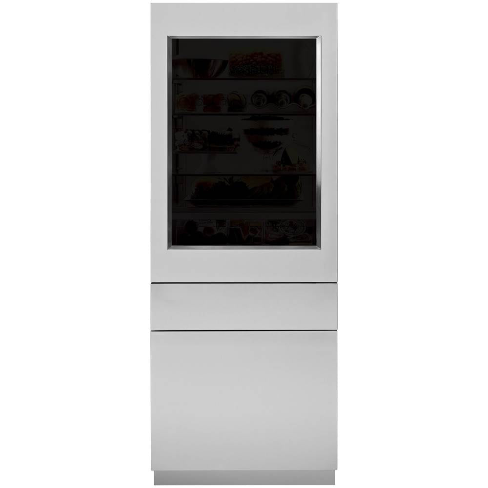 Monogram - 30'' Integrated Refer SS Glass Door Panel, 84'' Opening -3/4'', RH