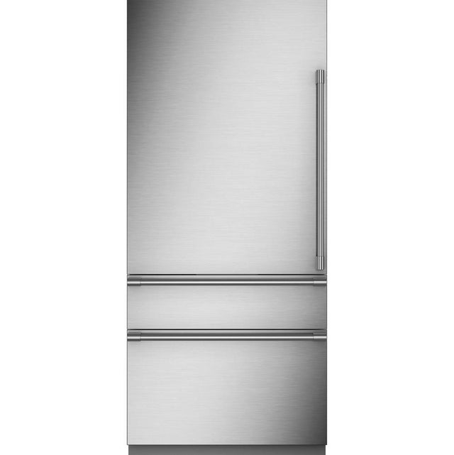 Monogram - 36'' Width 20.8 Cuft Custom Or SS Panel - Left Hand Door Swing