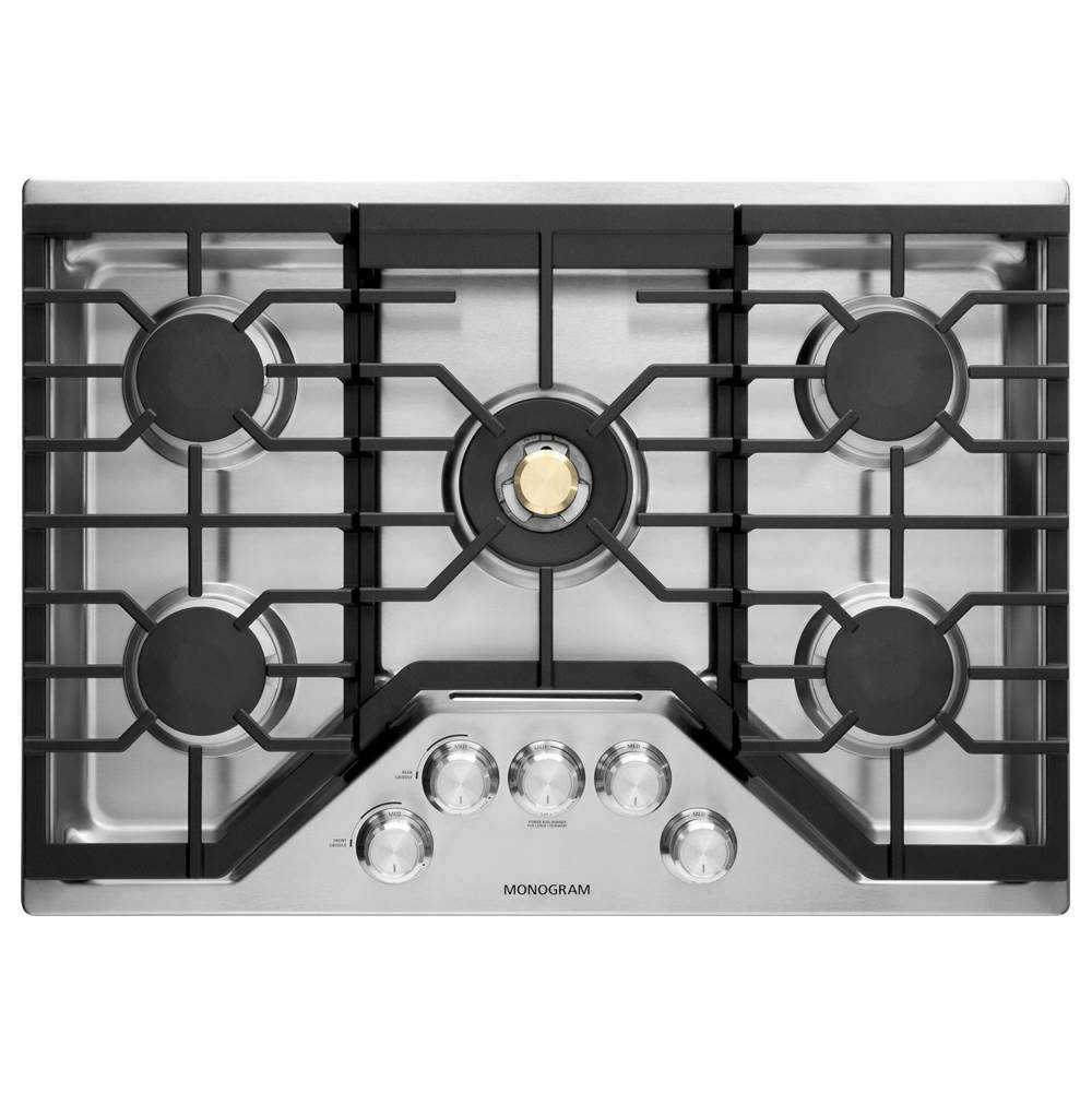 Monogram - Monogram 30'' Deep-Recessed Gas Cooktop (Natural Gas) - Stainless Steel