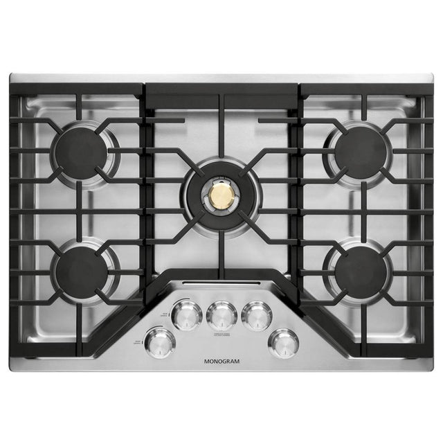 Monogram - Monogram 30'' Deep-Recessed Gas Cooktop (Natural Gas) - Stainless Steel