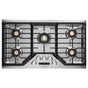 Monogram - Monogram 36'' Smart Deep-Recessed Gas Cooktop (Natural Gas) - Stainless Steel