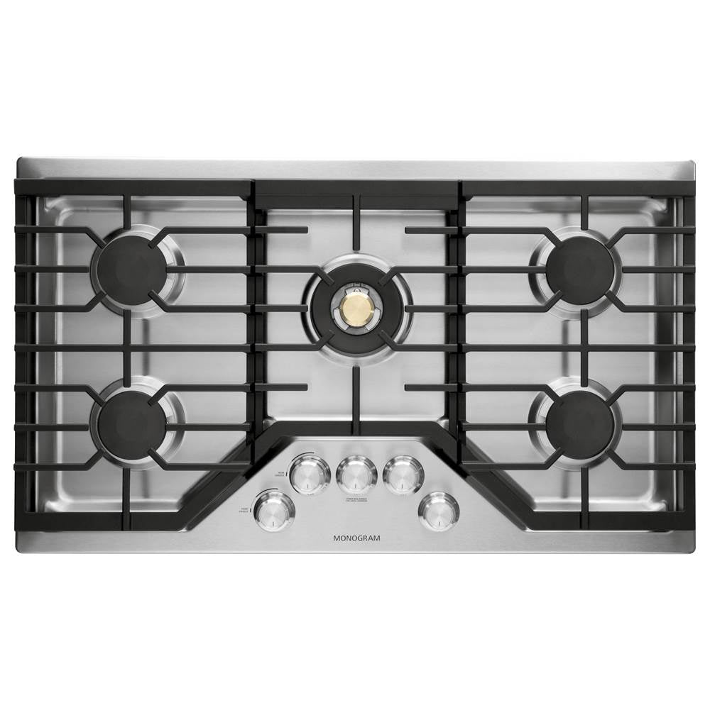 Monogram - Monogram 36'' Deep-Recessed Gas Cooktop (Natural Gas) - Stainless Steel