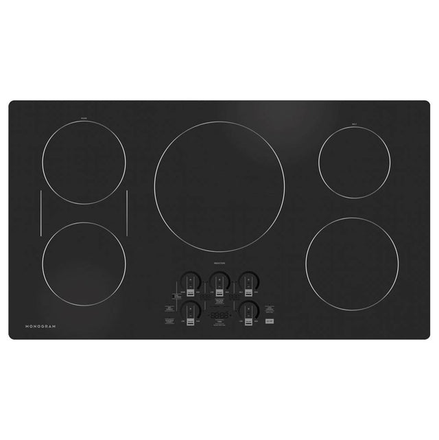 Monogram - 36'' Induction Cooktop - Black on Black
