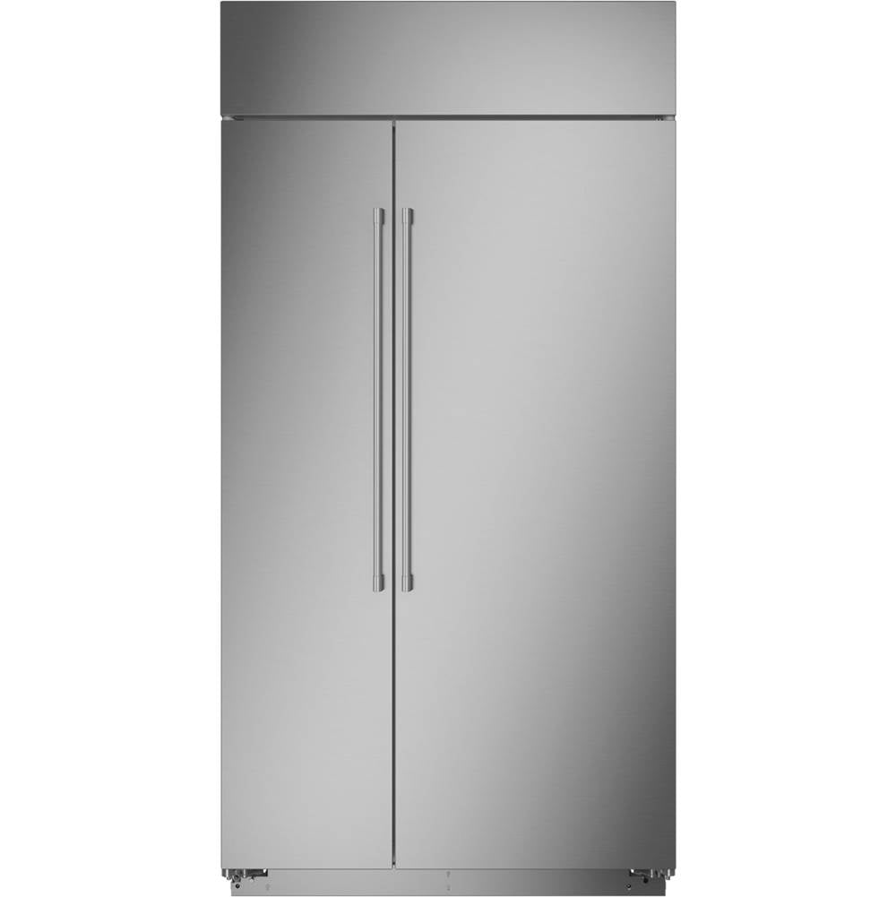 Monogram - Monogram 42'' Smart Built-In Side-by-Side Refrigerator - Stainless Steel