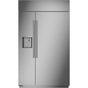 Monogram - Monogram 48'' Smart Built-In Side-by-Side Refrigerator with Dispenser - Stainless Steel