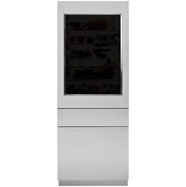 Monogram - 30'' Integrated Refer Ss Glass Door Panel, 84'' Opening -3/4'', LH