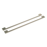 Monogram - Side-By-Side Refrigerators - Minimalist Handle Kit - Stainless Steel