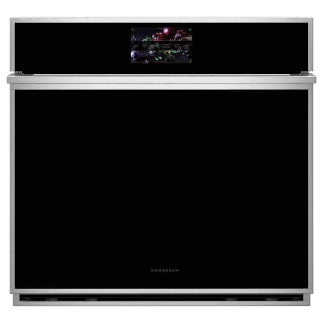 Monogram - Monogram 30'' Smart Electric Convection Single Wall Oven Minimalist Collection - Stainless Steel