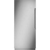 Monogram - 36'' Smart Integrated, Panel-Ready Column Freezer - Stainless Steel